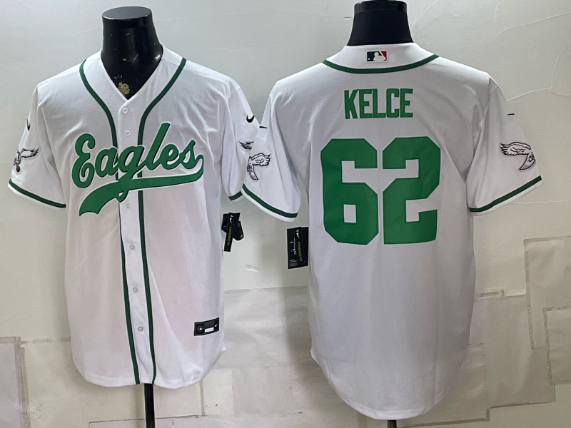 Men 2026 Philadelphia Eagles #62 Kelce white Nike Limited NFL Jersey 0828010121